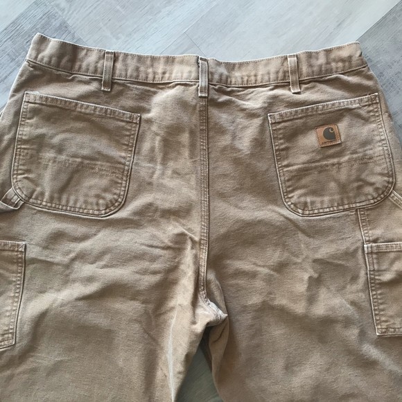 Carhartt Original Dungaree Fit 42x34 Brown Work Pants - Picture 4 of 7